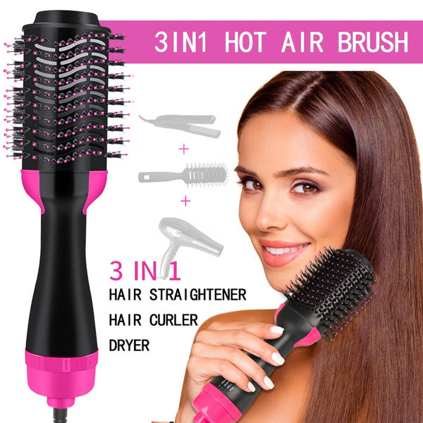 One Step 2 in 1 Hair Dryer & Brush (Dryer + Styler) Brush for Fast Drying, Straightening, Curling