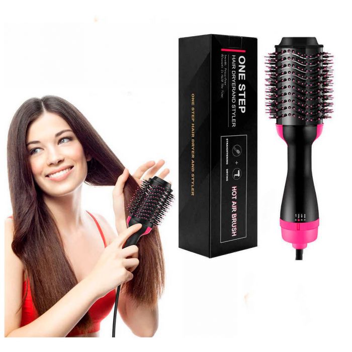 One Step 2 in 1 Hair Dryer & Brush (Dryer + Styler) Brush for Fast Drying, Straightening, Curling